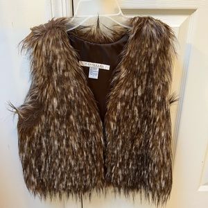 Foe fur vest from express. Like new